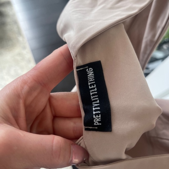 Pretty Little Things - plunge tan body suit - Picture 2 of 3